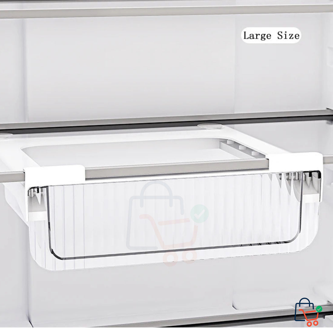 Fridge Organizer with Drawer Pull Case