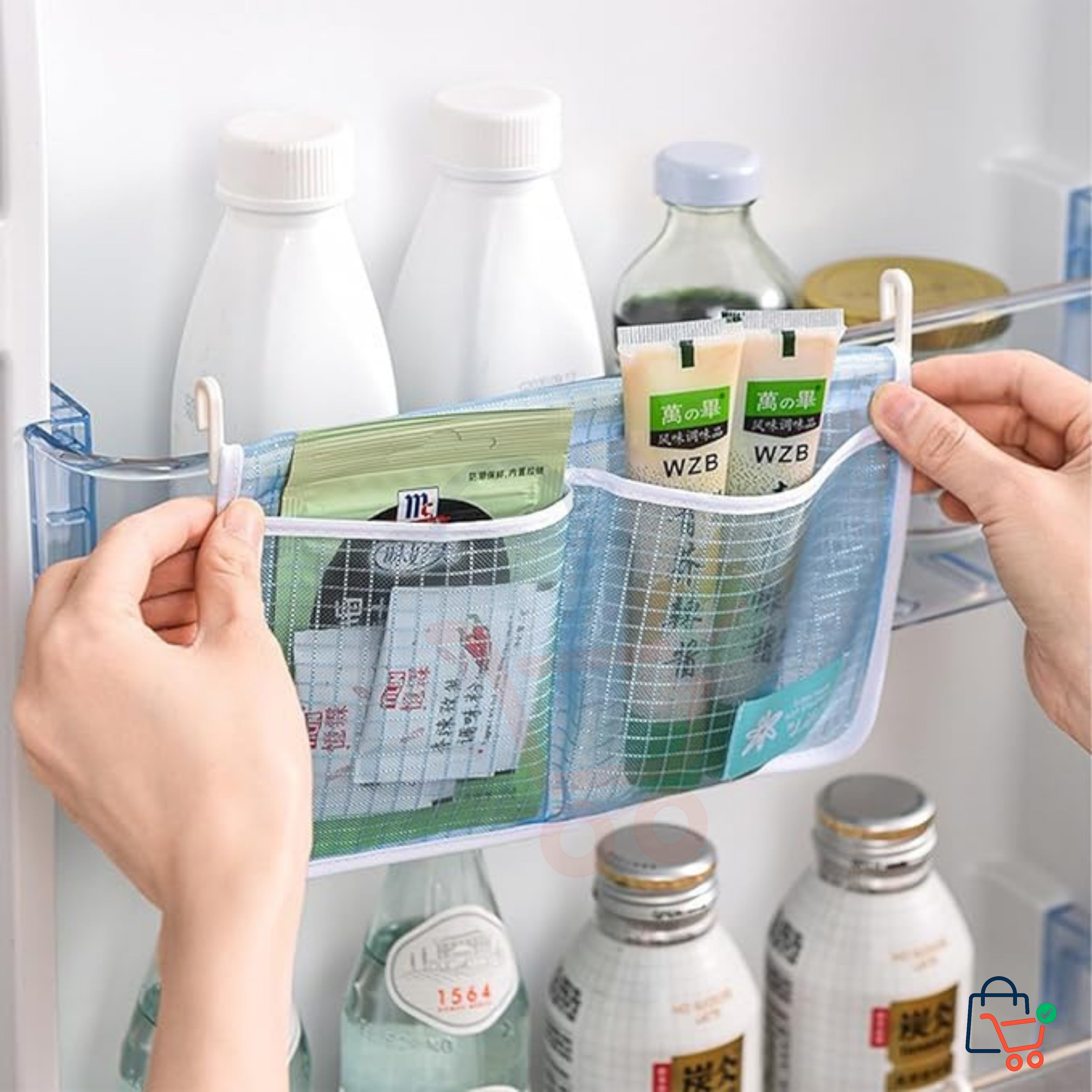 Fridge Storage Door Mesh Bag
