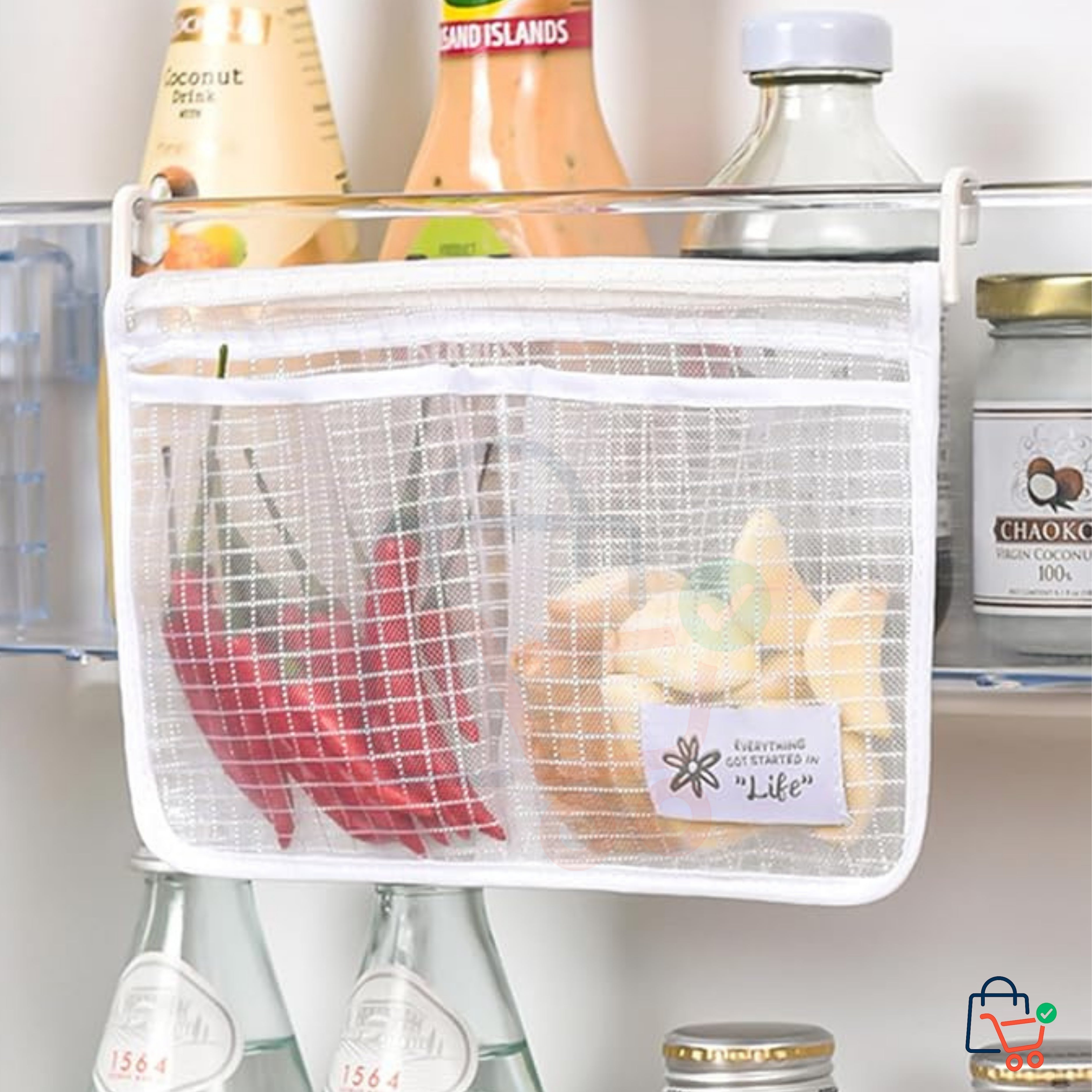 Fridge Storage Door Mesh Bag