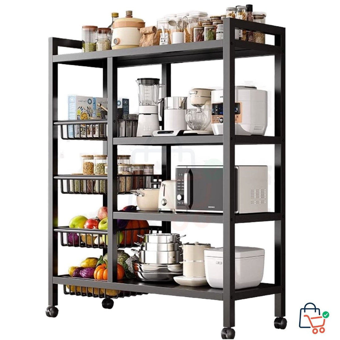 Multi-Layer Metal Shelf