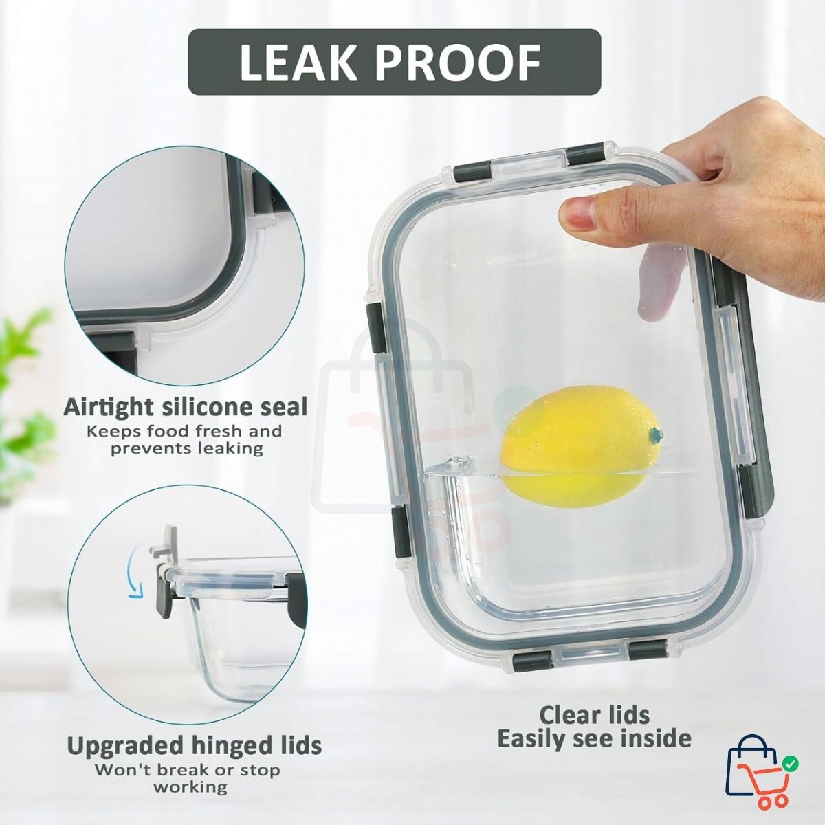 10 Pcs - Glass Container Set