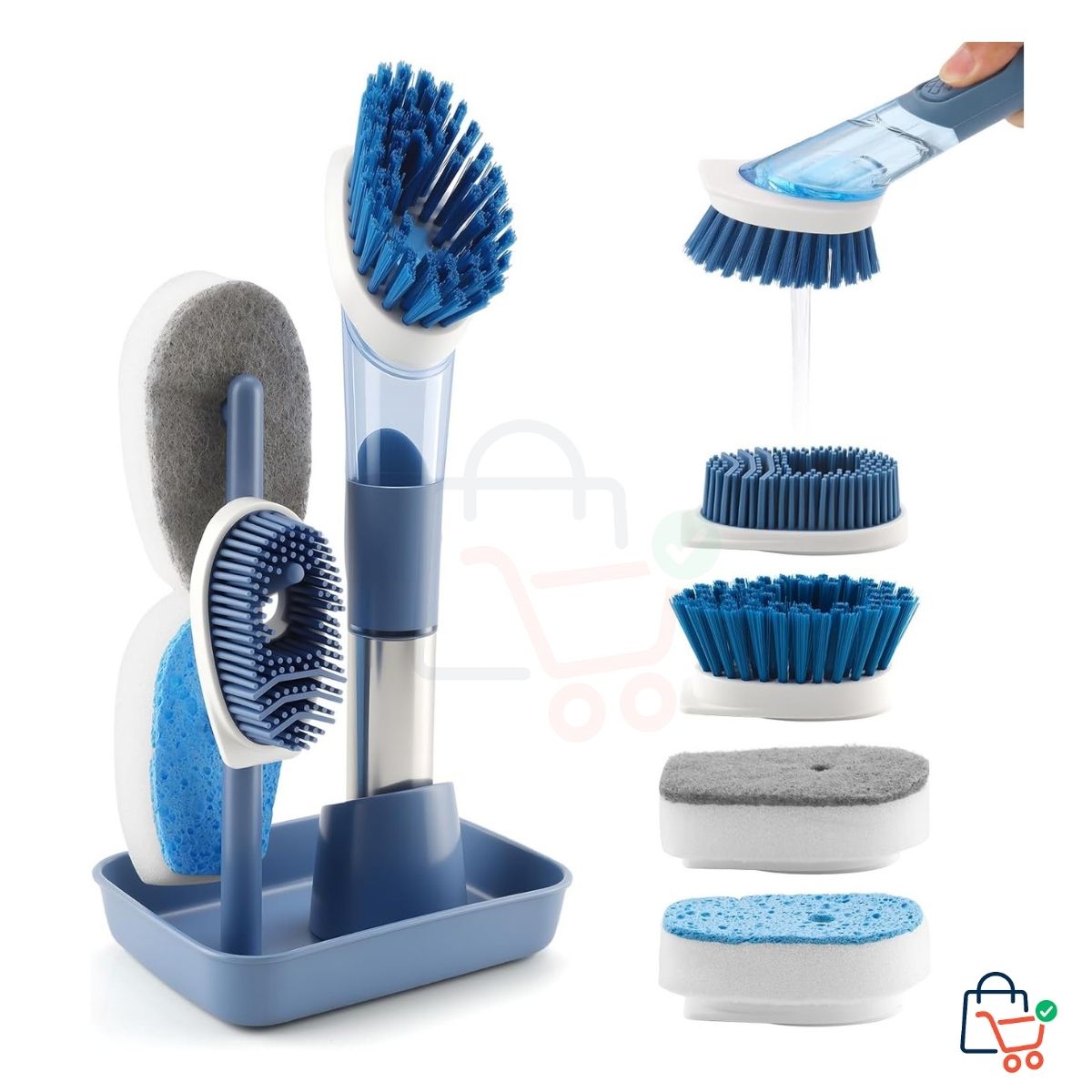 4 Pcs - Kitchen Cleaning Brush Set
