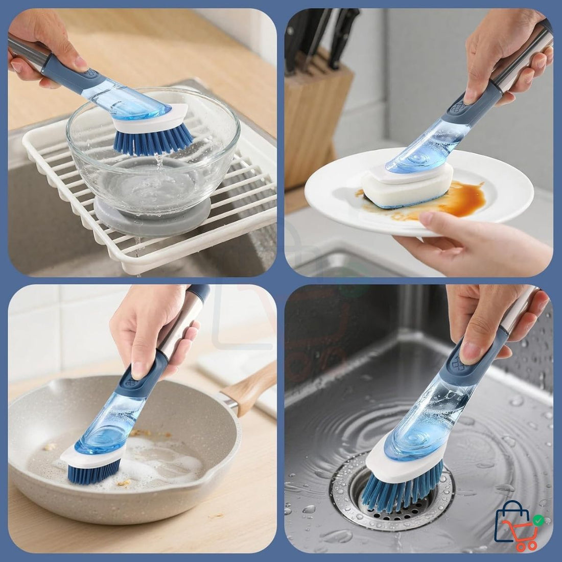 4 Pcs - Kitchen Cleaning Brush Set