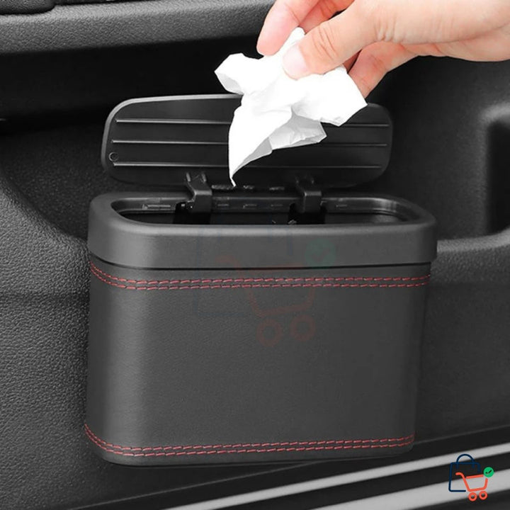 2 Pcs - Leather Car Bin