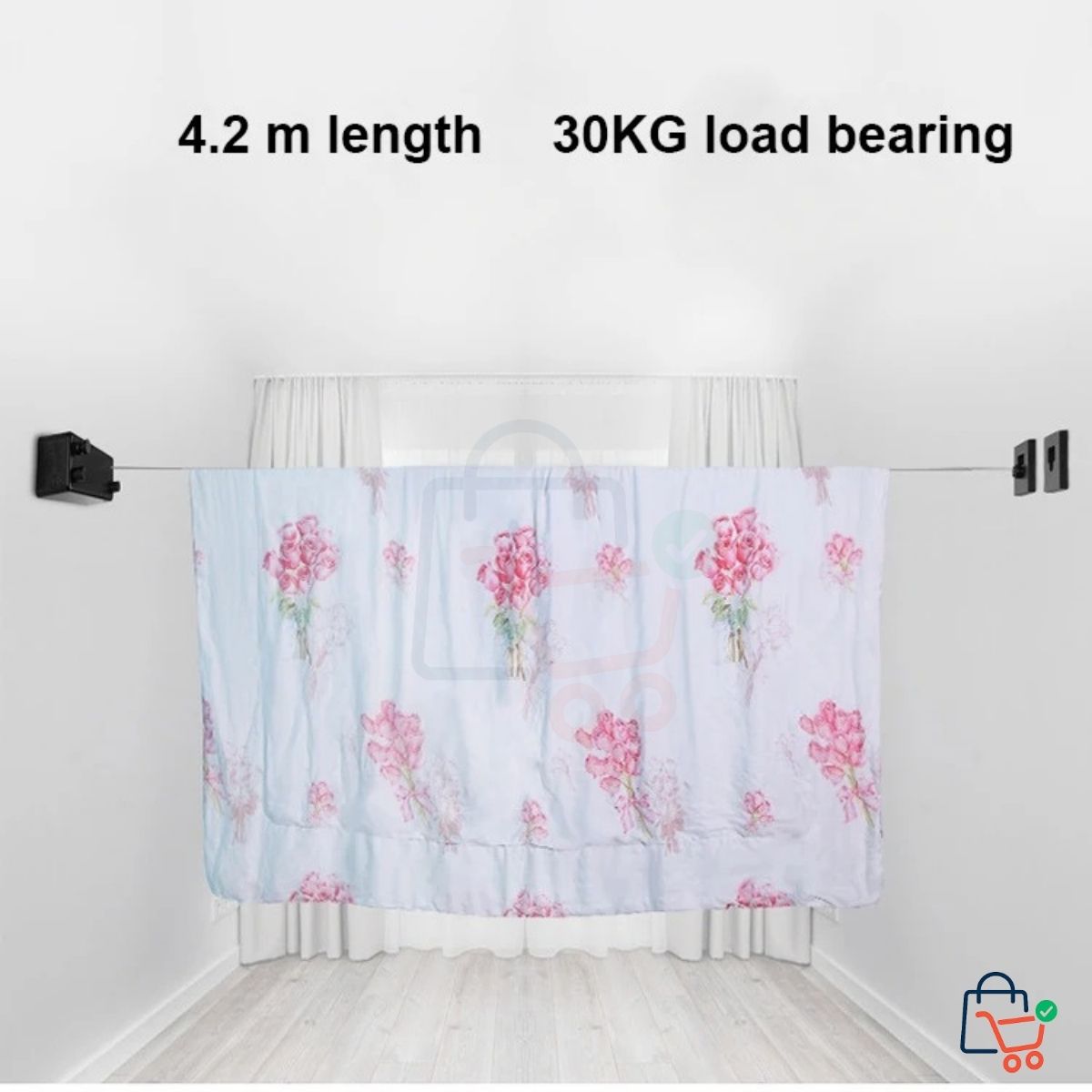 Double Retractable Laundry Line