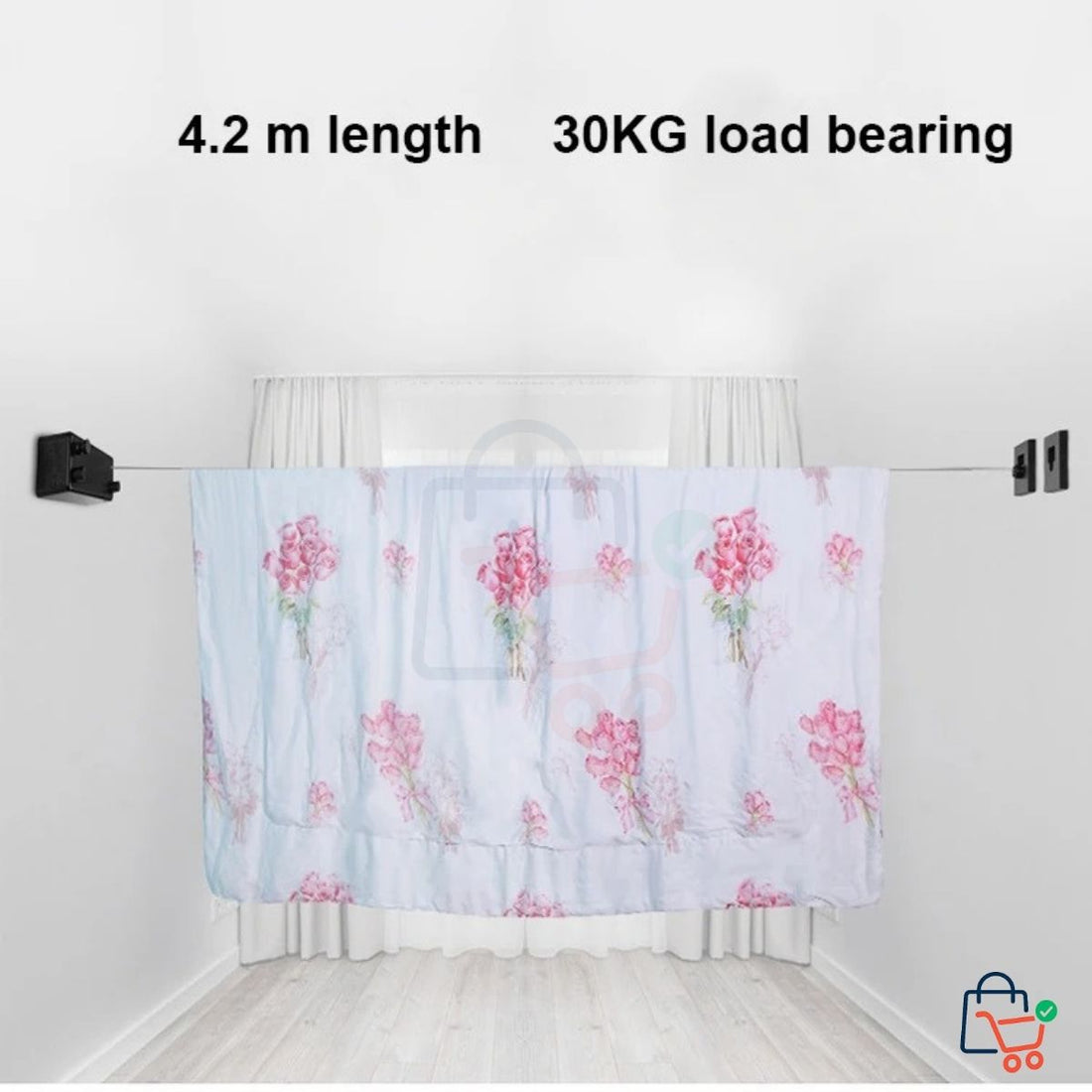 Double Retractable Laundry Line
