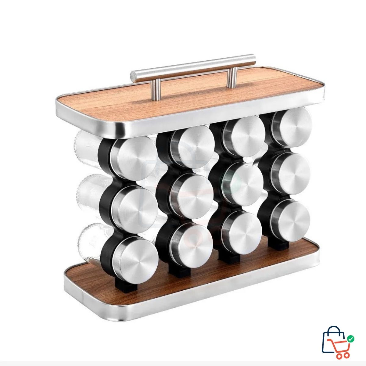 12 Pcs - Spice Jar Rack