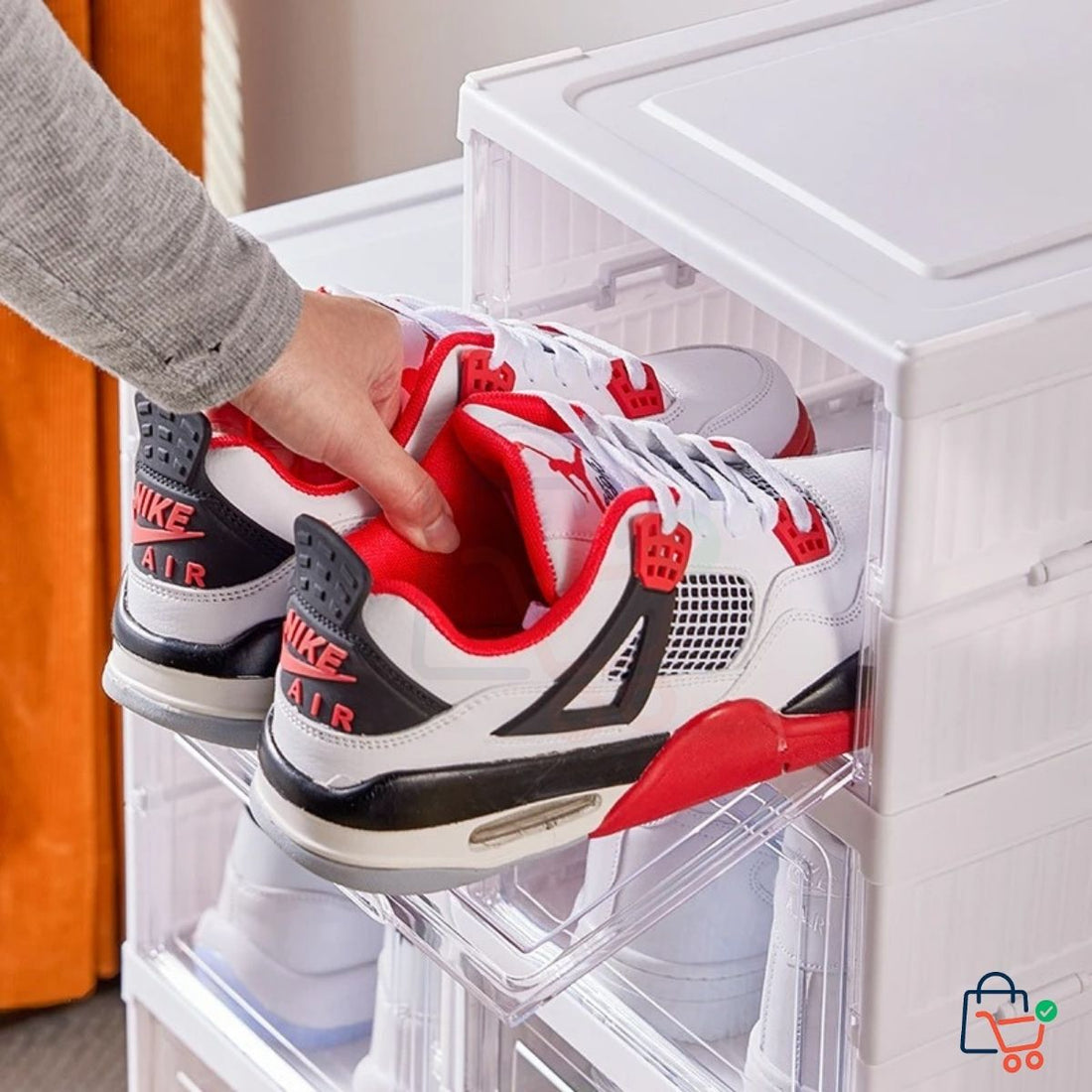 Foldable Shoe Cabinet (6 Pairs)