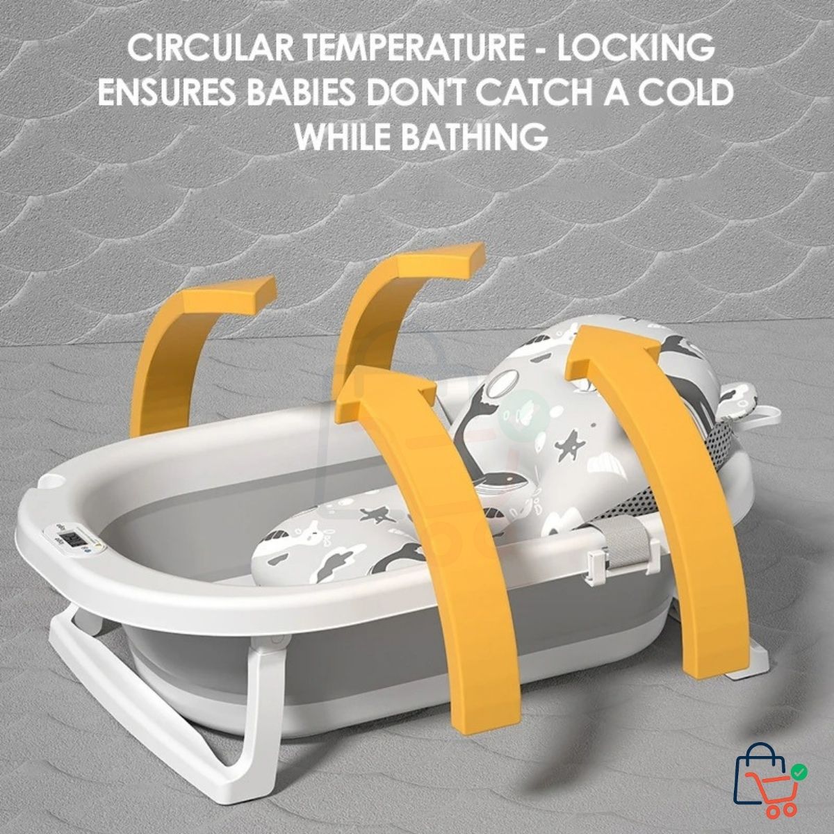Foldable Baby Bath with Temperature
