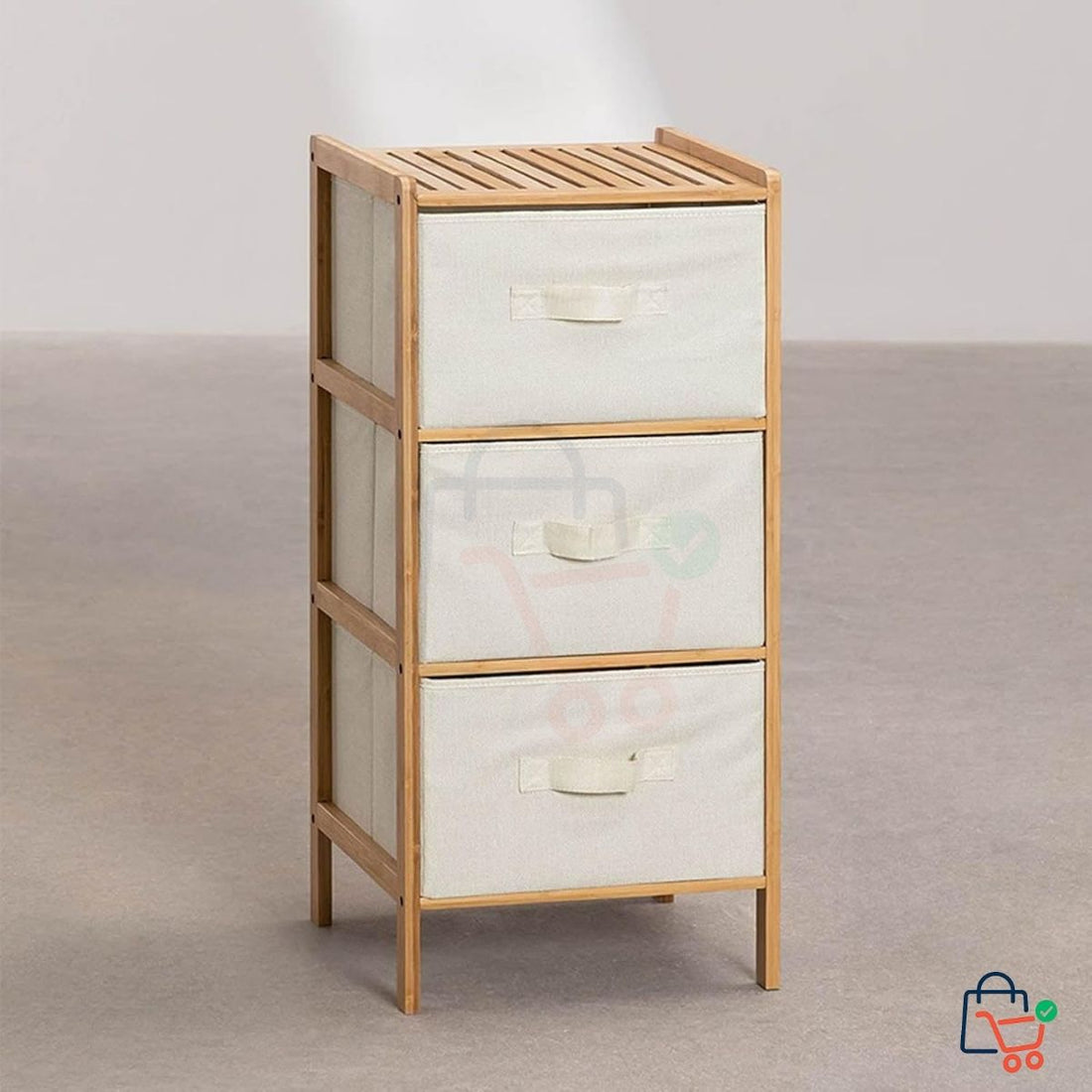 3-Tier Bamboo Drawer