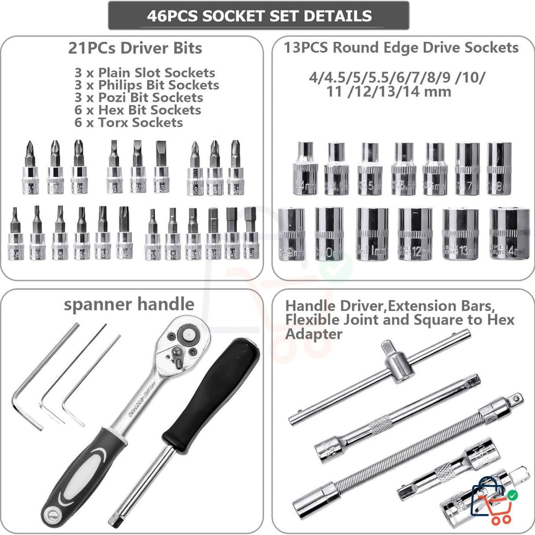 46 Pcs - Hand Tool Kit