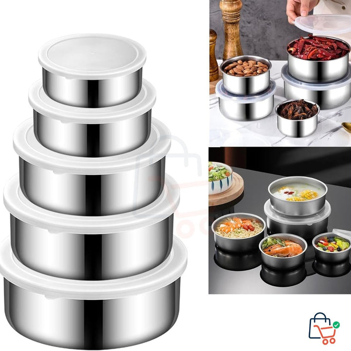 5 Pcs - Stainless Steel Container