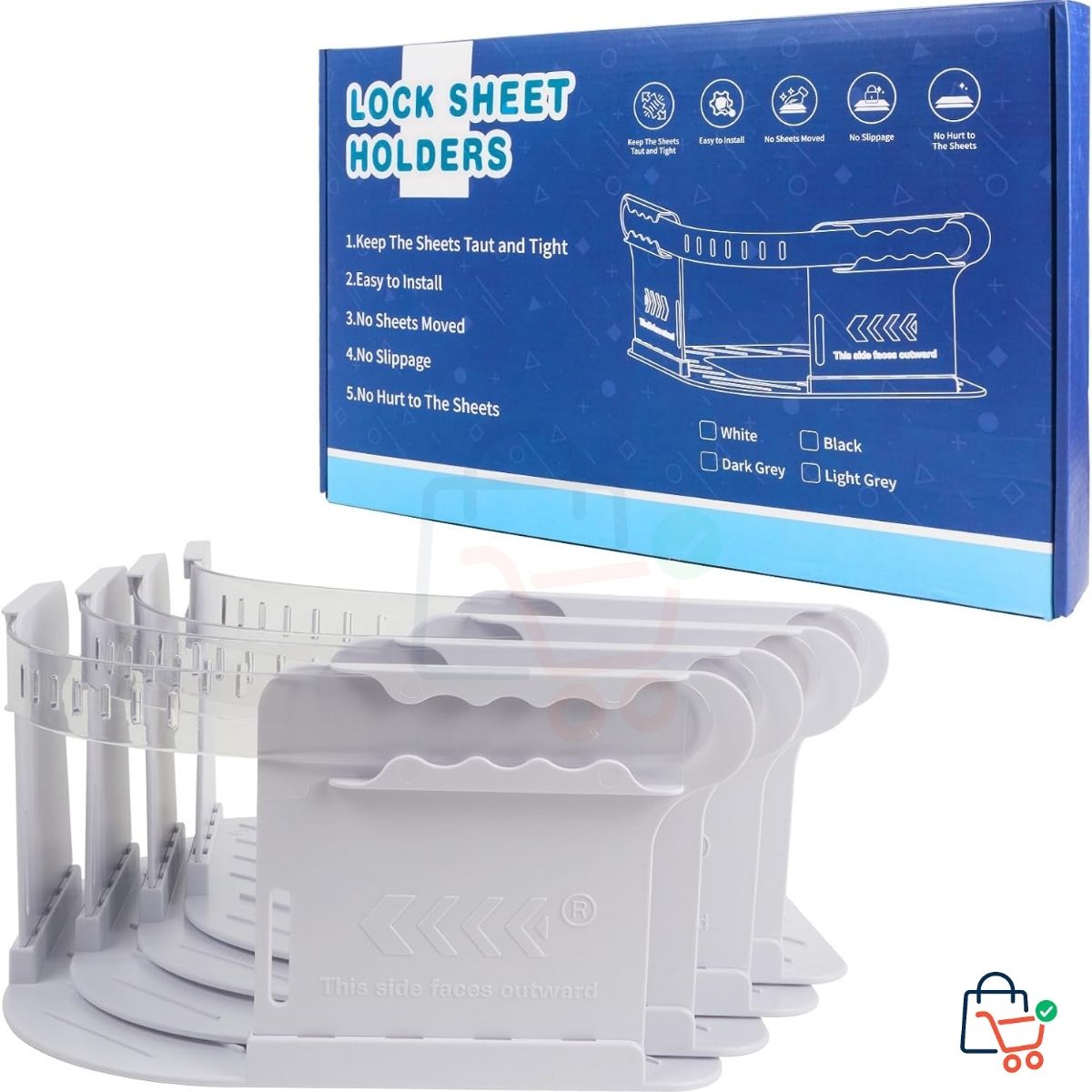 2 Set - Bed Sheet Corner Lock