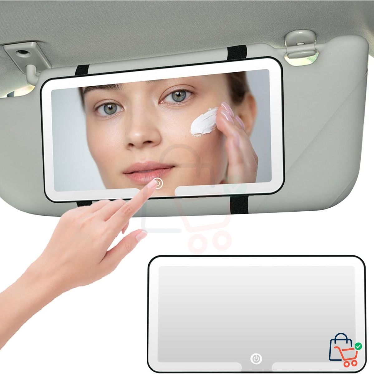 Car Visor Mirror with LED