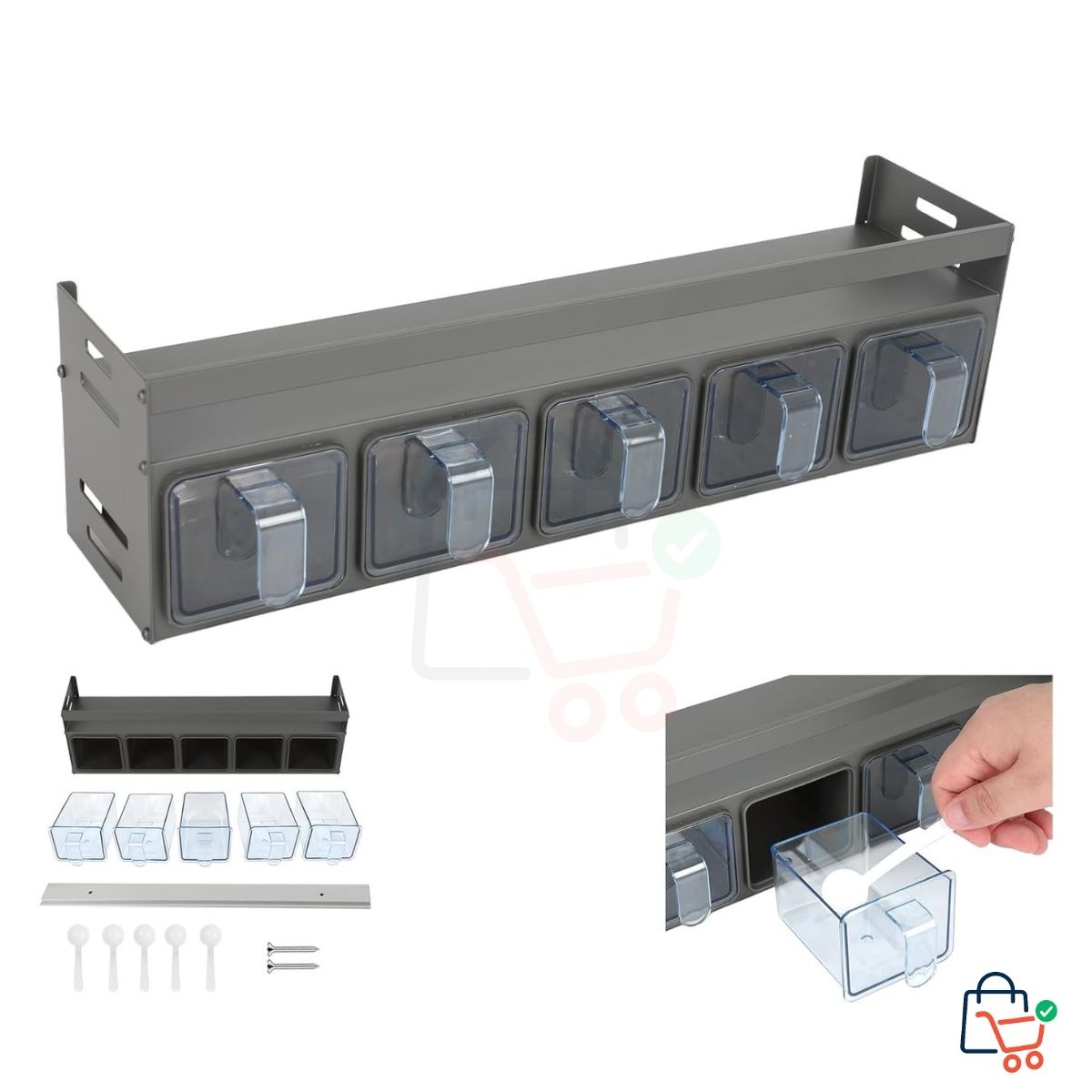 5 in 1 - Kitchen Spice Rack