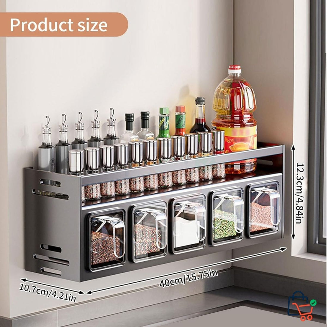 5 in 1 - Kitchen Spice Rack