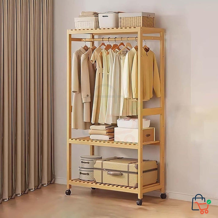 3-Layer Bamboo Clothes Hanger