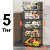 5-Tier Stackable Metal Basket