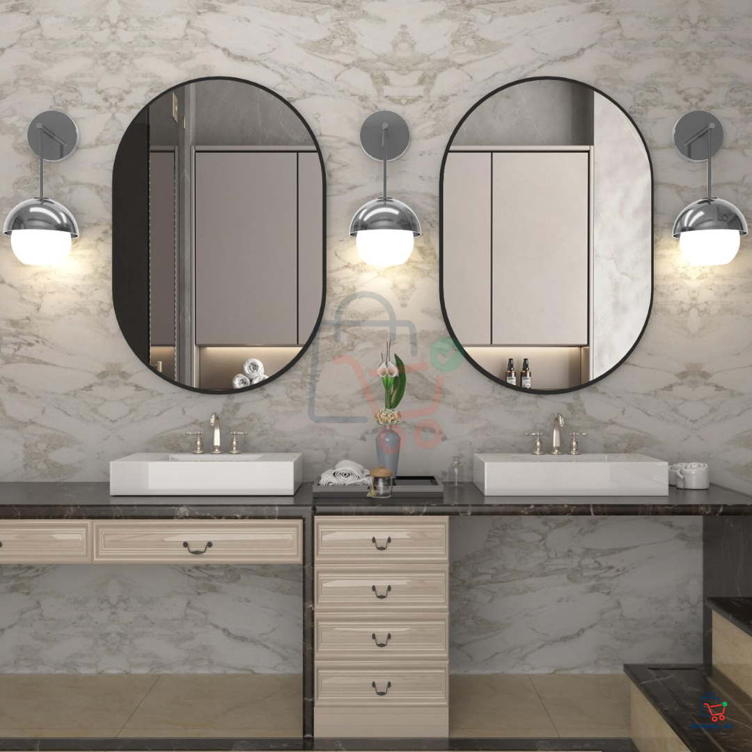 Large Oval Mirror (55 x 75 cm)