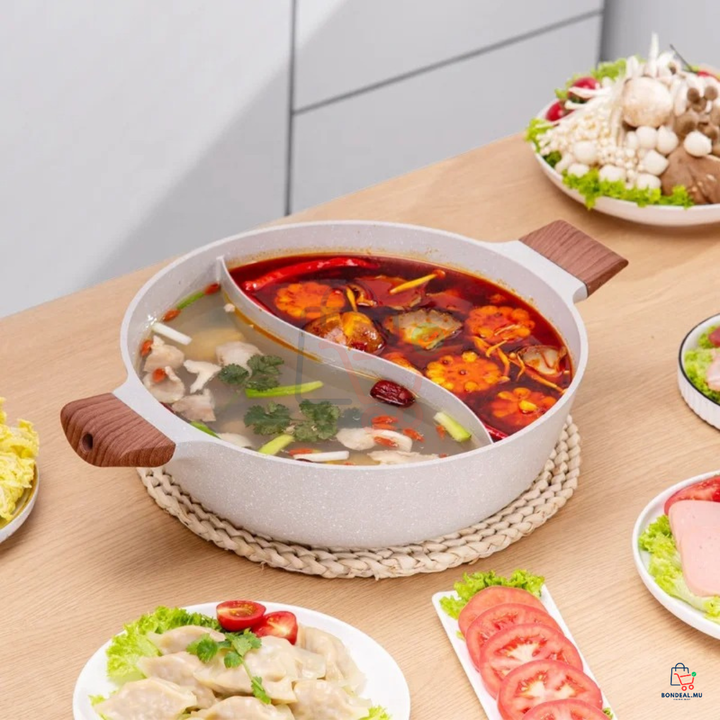 Dubbelgegeurde Hot Pot met Verdeler