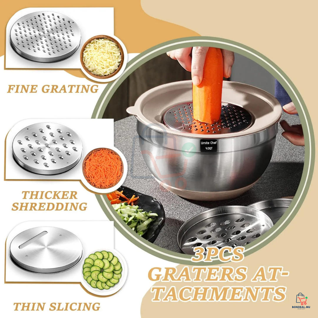 26 Pcs - Stainless Steel Bowls & Accessories