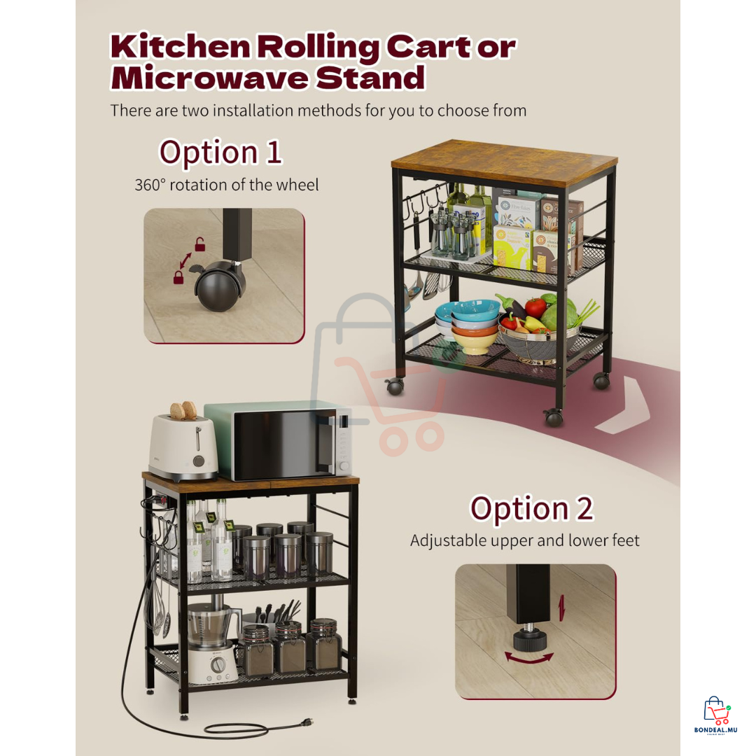 3-Tier Microwave Stand
