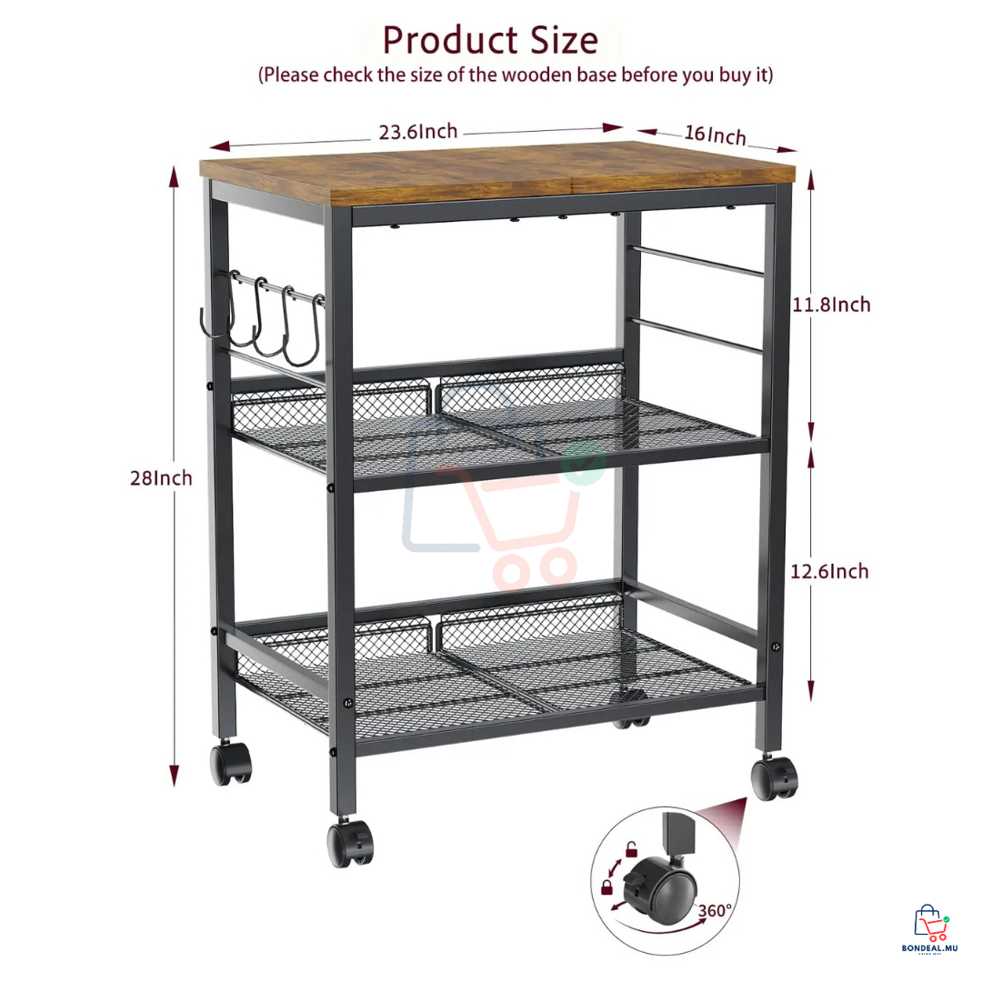 3-Tier Microwave Stand