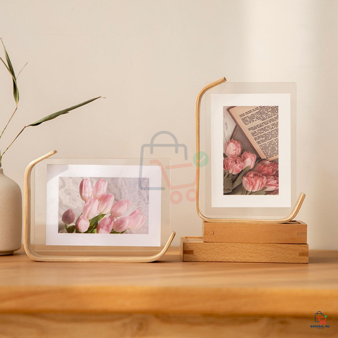 2 Pcs - Wooden Photo Frame