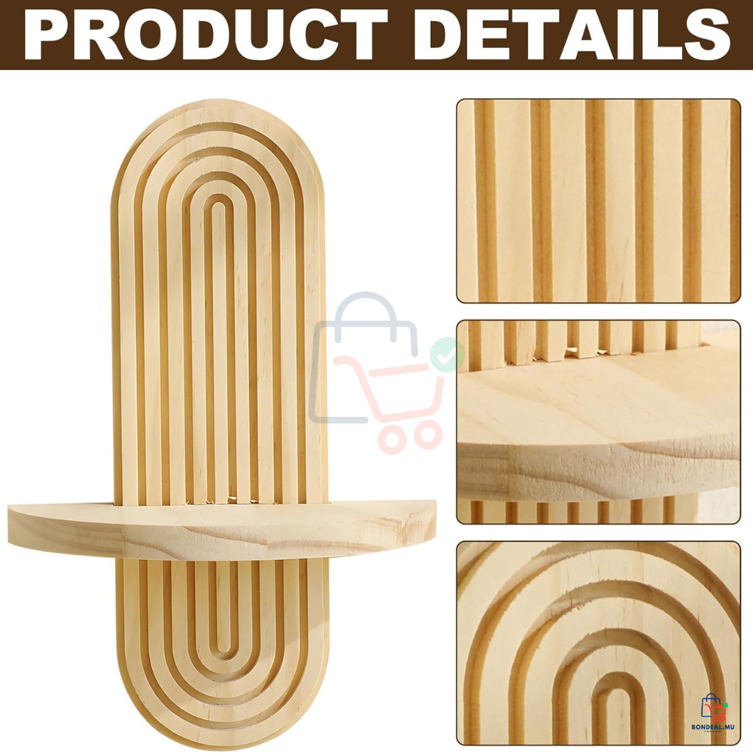 2 Pcs - Wooden Wall Deco