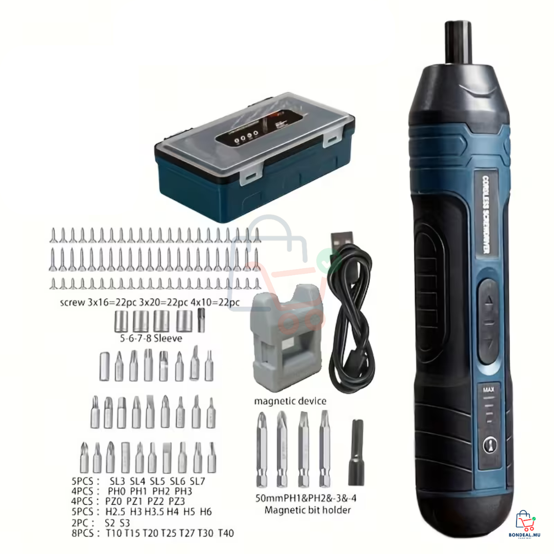 39 Pcs - Cordless Electric Screwdriver