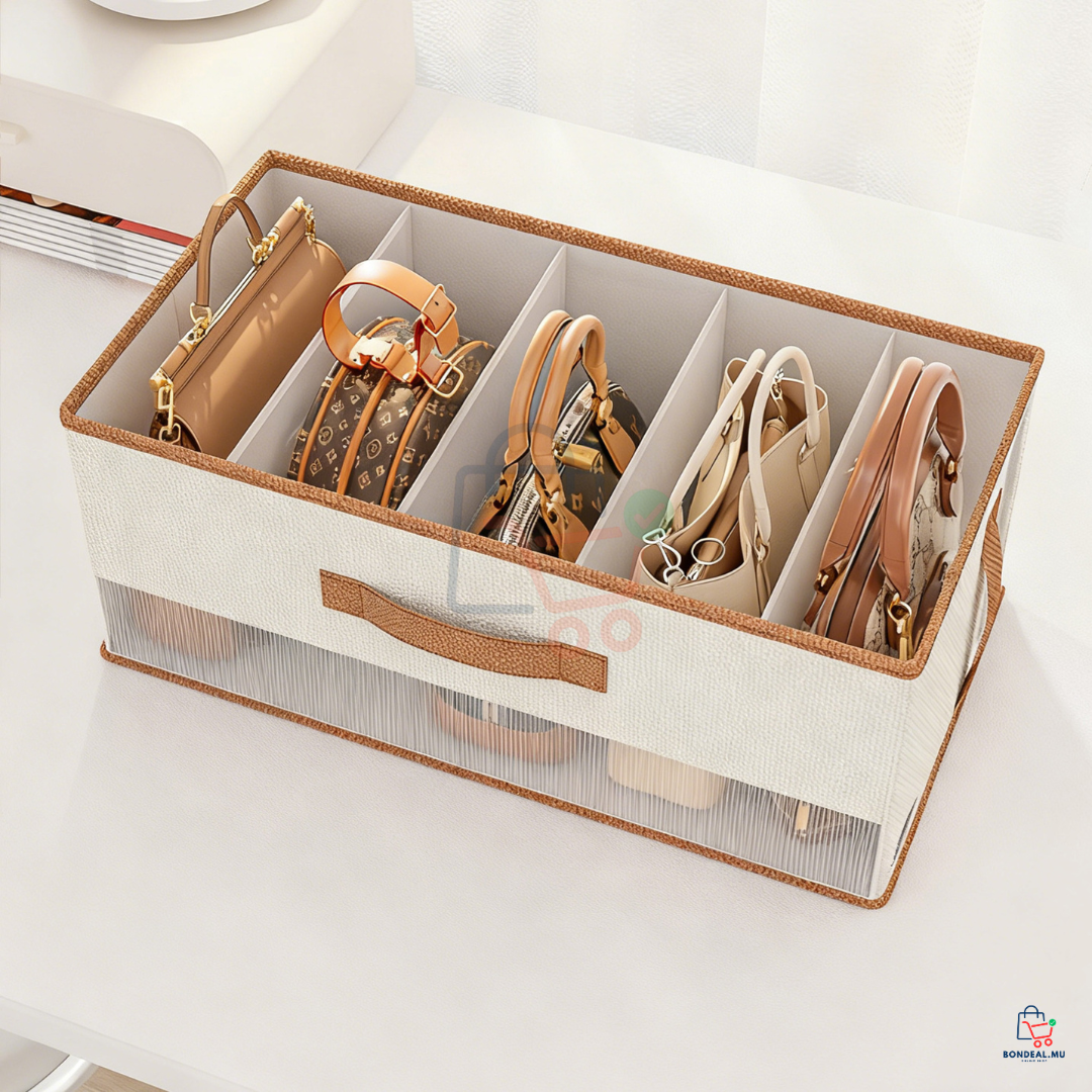 Multi-Compartment Foldable Fabric Storage