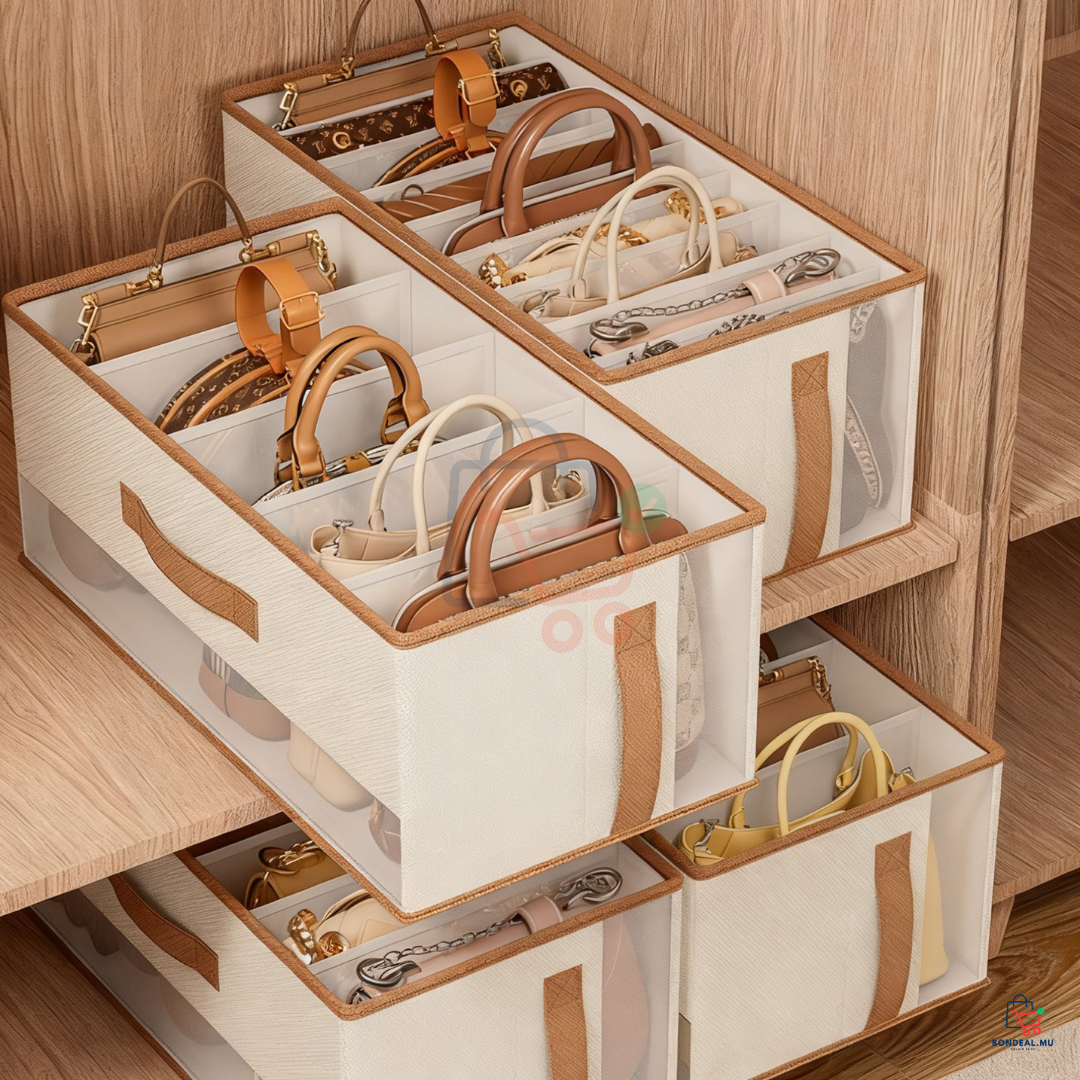 Multi-Compartment Foldable Fabric Storage