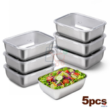 5 Pcs - Stainless Steed Containers