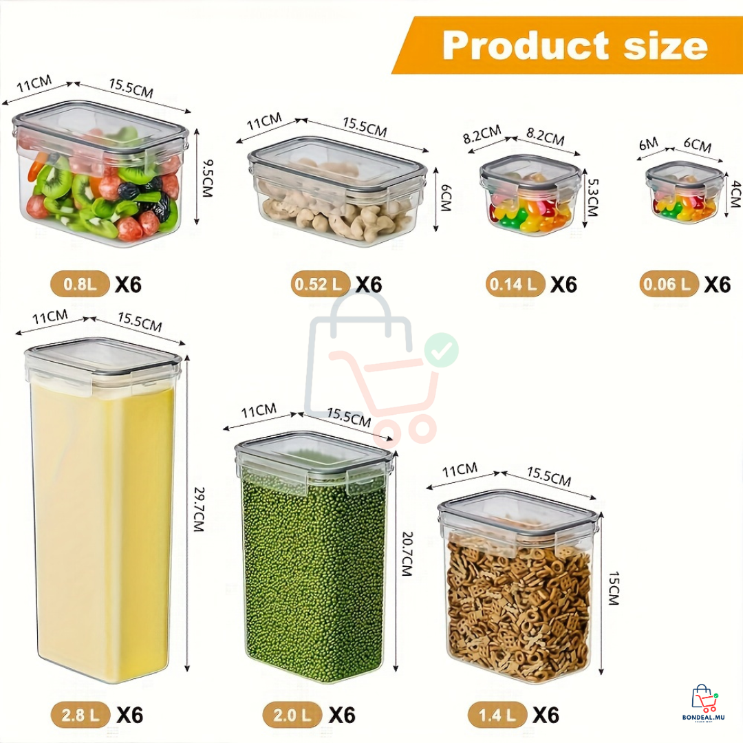 42 Pcs - Plastic Containers