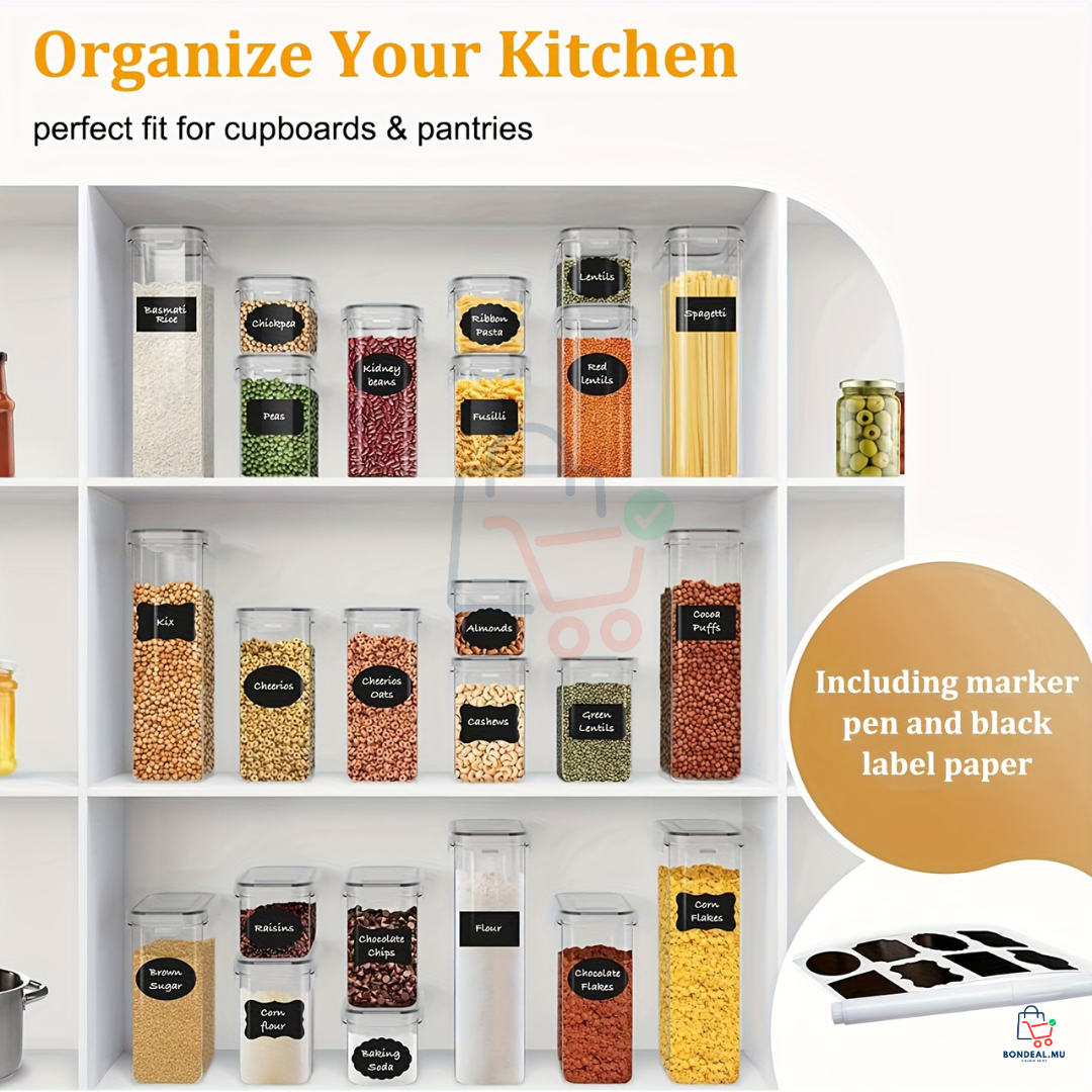 42 Pcs - Plastic Containers