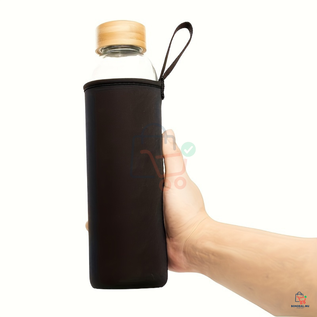 1L - Glass Bottle with Cover