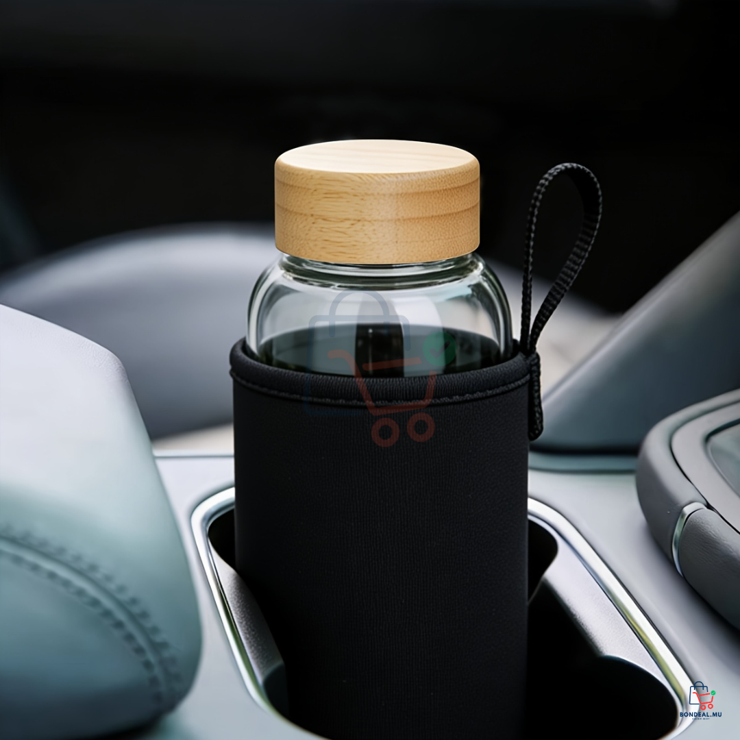 1L - Glass Bottle with Cover