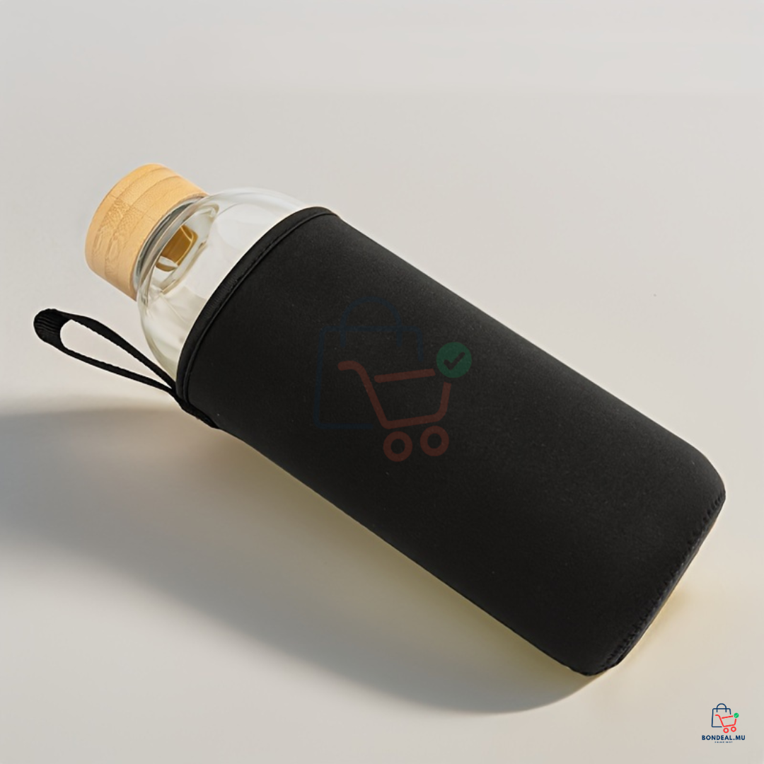 1L - Glass Bottle with Cover
