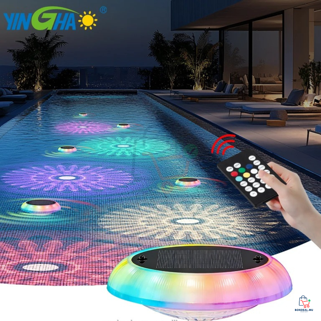 2 Pcs - Solar Floating Pool LED