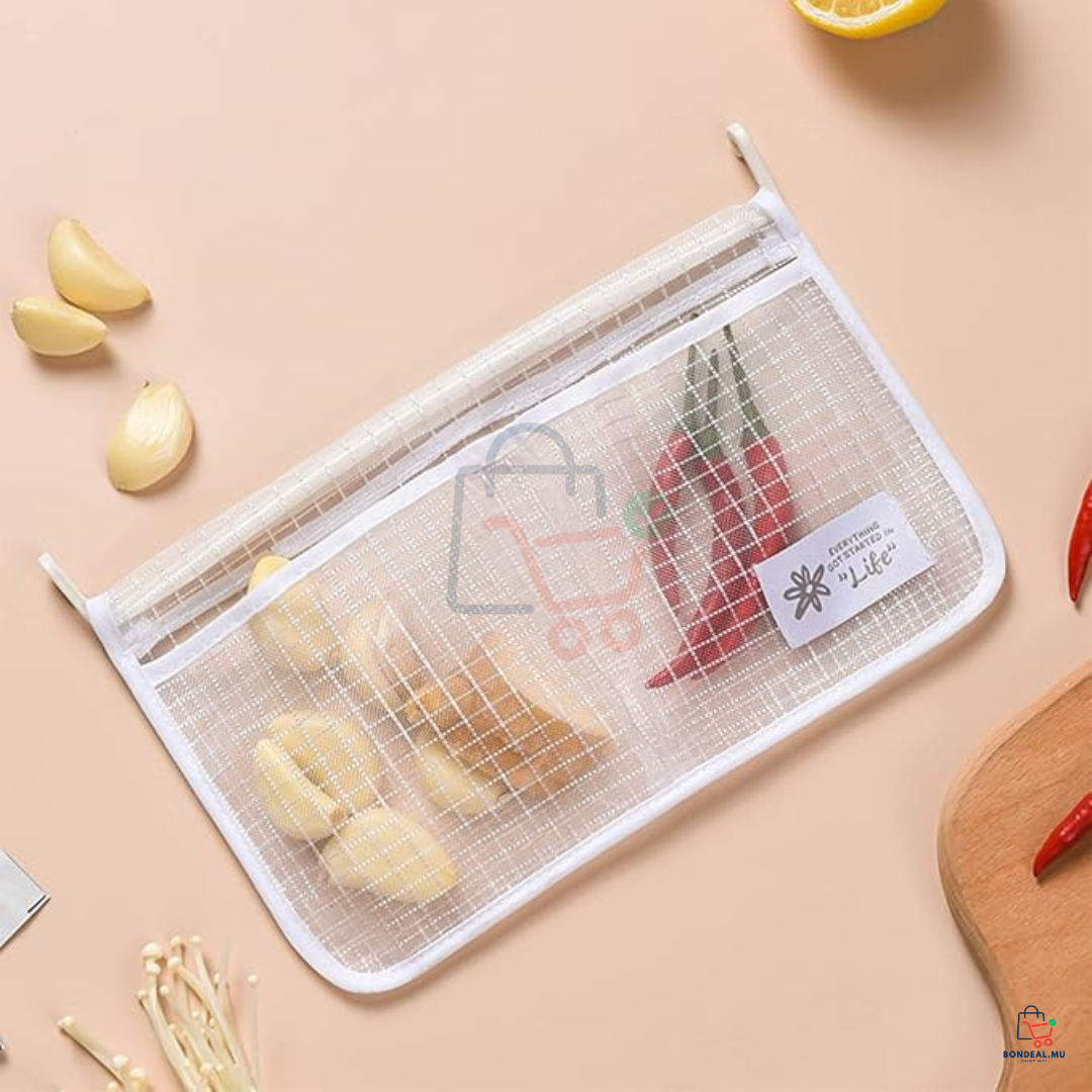 Fridge Storage Door Mesh Bag