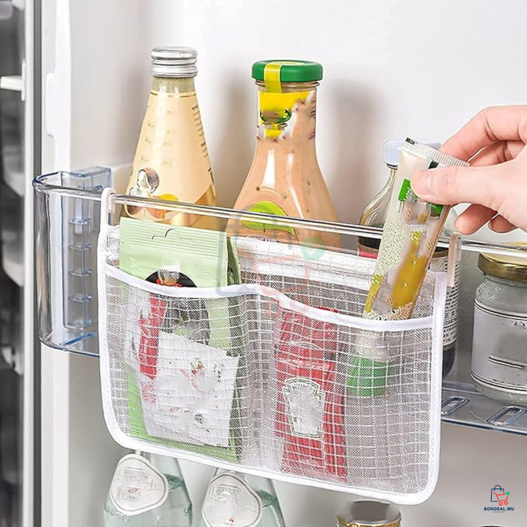 Fridge Storage Door Mesh Bag