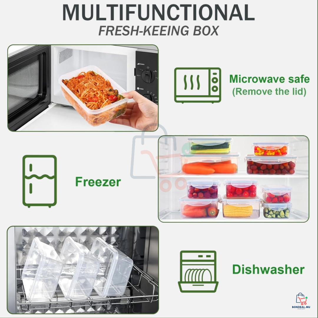 24 Pcs - Plastic Containers