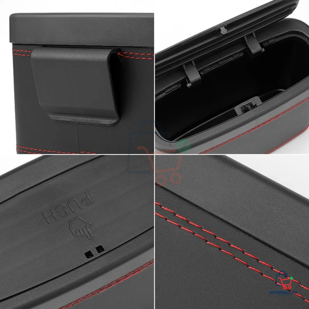 2 Pcs - Leather Car Bin