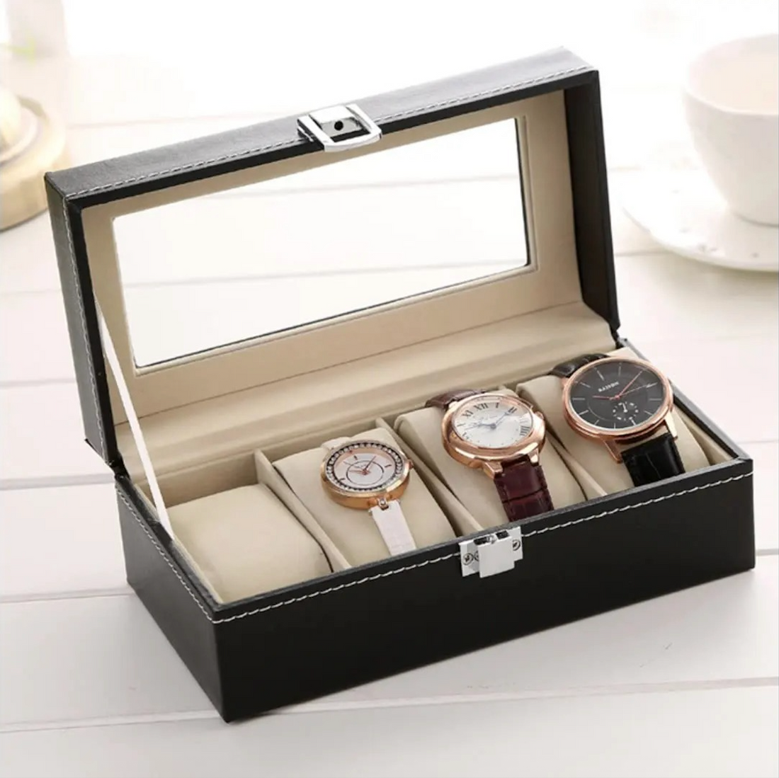 Watch Box with 4 Compartments