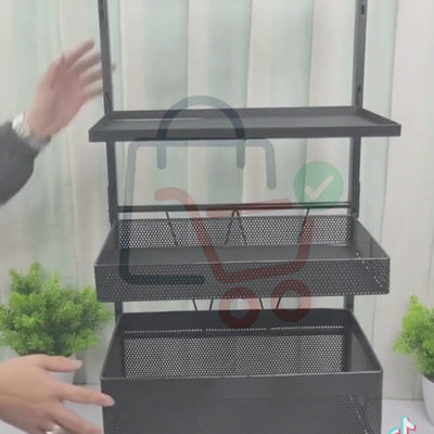 5-Tier Adjustable Metal Rack