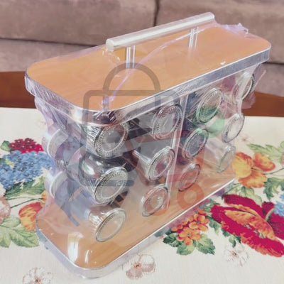 12 Pcs - Spice Jar Rack
